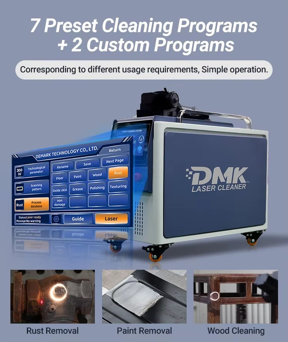 Portable Laser Rust Removal - آلة تنظيف بالليزر النبضي المحمولة DMK