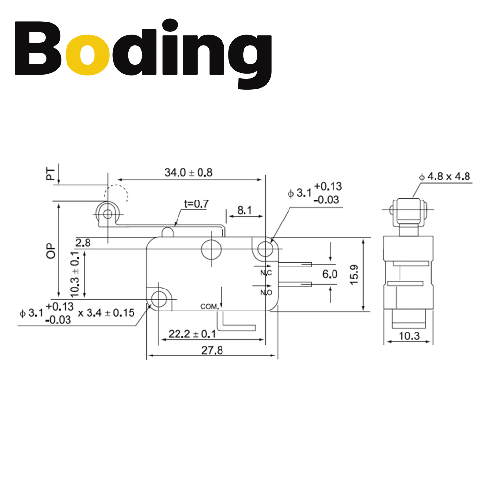 Limit Switch Cnc - أوبالاستي 10 قطع/مجموعة مفتاح حد صغير