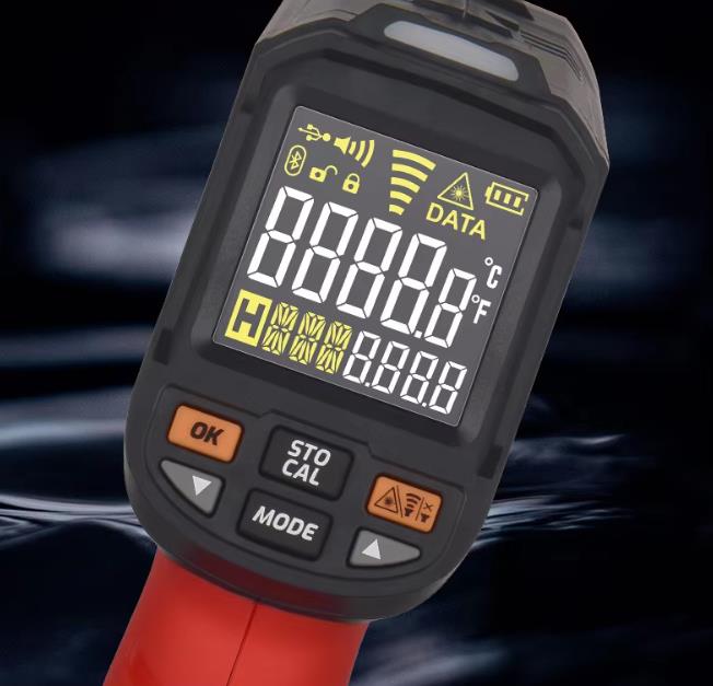 Industrial Laser Thermometer Gun - مقياس حرارة صناعي عالي الحرارة بالأشعة