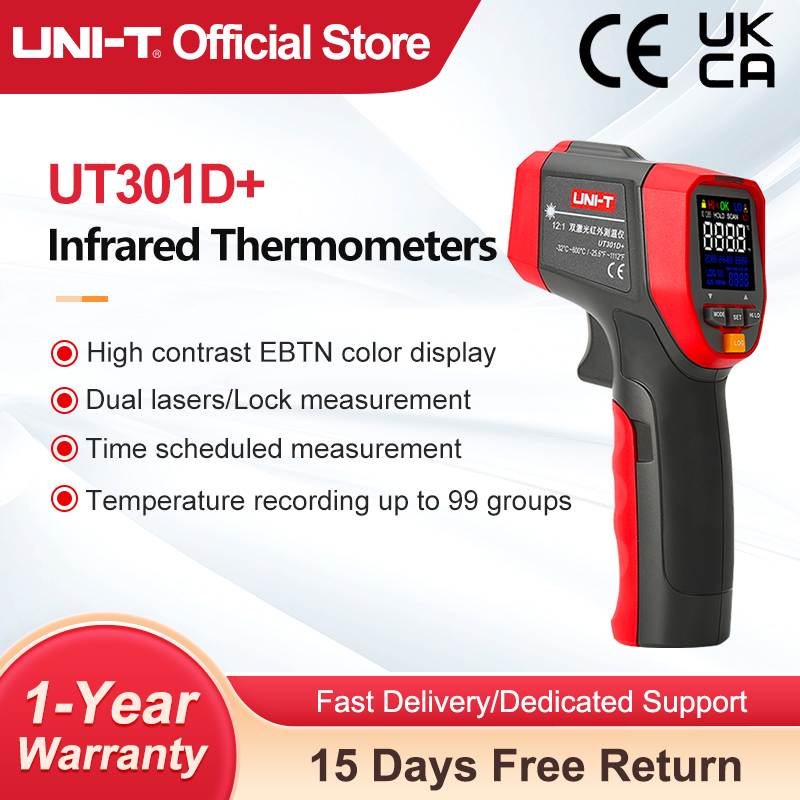Industrial Laser Thermometer Gun - يوني-T-الرقمية غير الاتصال الأشعة تحت الحمراء