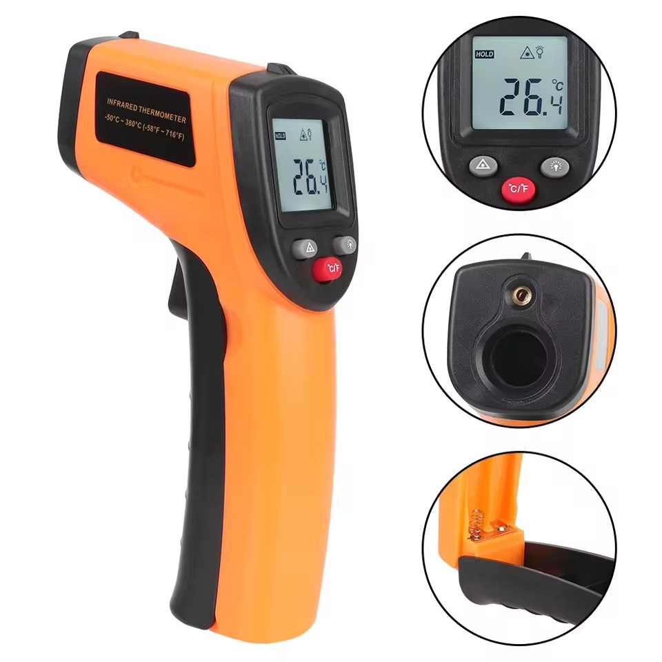 Industrial Laser Thermometer Gun - جهاز قياس الحرارة الرقمي بالأشعة تحت