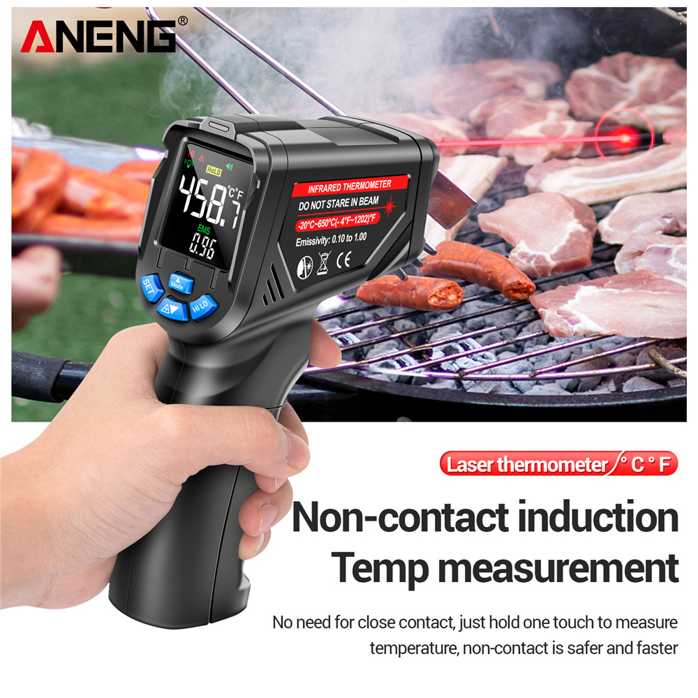 Industrial Laser Thermometer Gun - مقياس حرارة رقمي بالأشعة تحت الحمراء