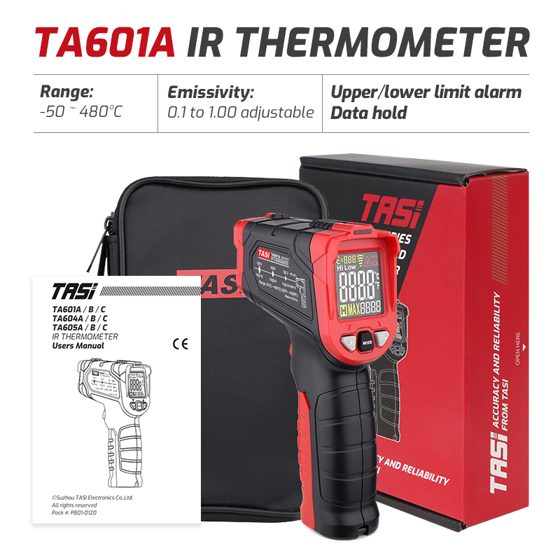 TA601A TA601B TA601C مقياس حرا - مراجعة Industrial Laser Thermometer Gun وسعره