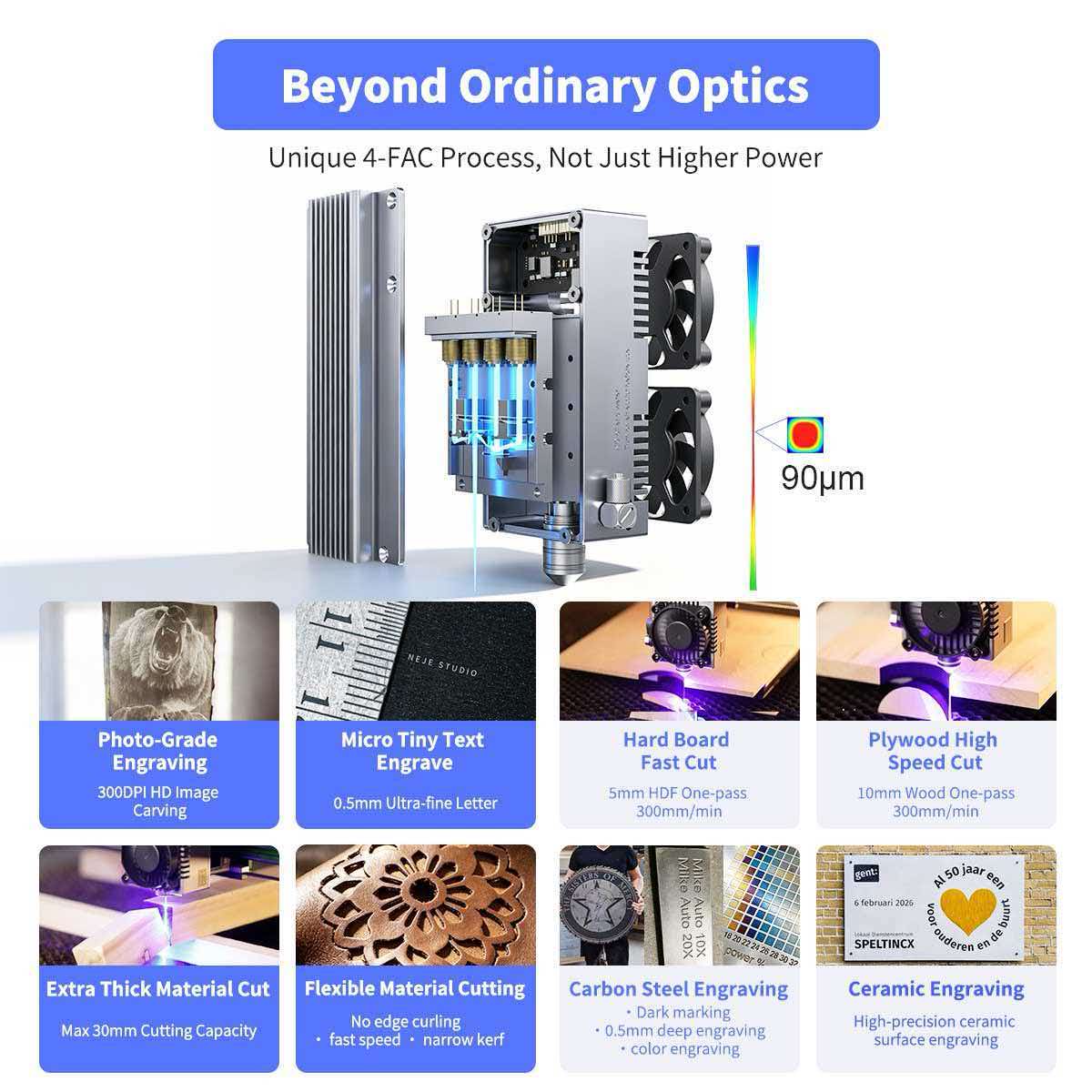 آلة النقش والقطع بالليزر NEJE  - مراجعة Industrial Grade Laser Engraver وسعره