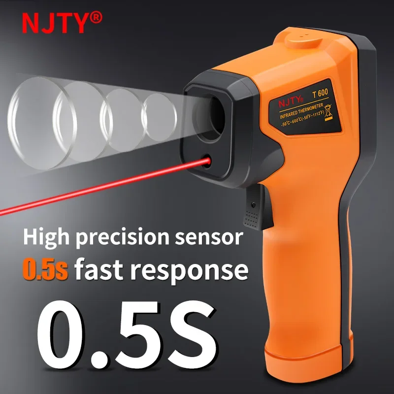 T400 T600 ميزان الحرارة الرقمي - مراجعة Industrial Laser Thermometer Gun وسعره