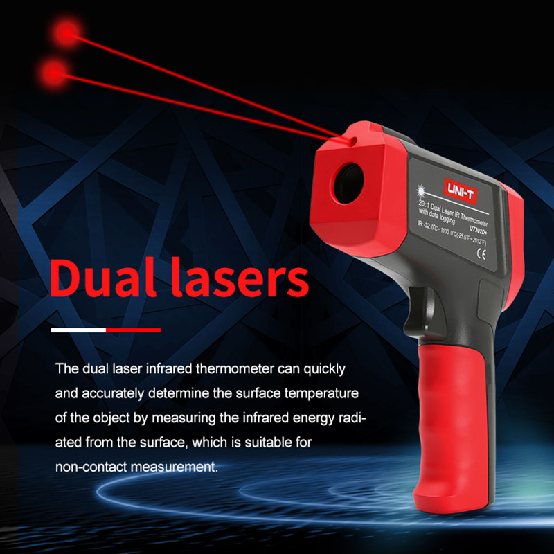 يوني-T-الرقمية غير الاتصال الأ - مراجعة Industrial Laser Thermometer Gun وسعره
