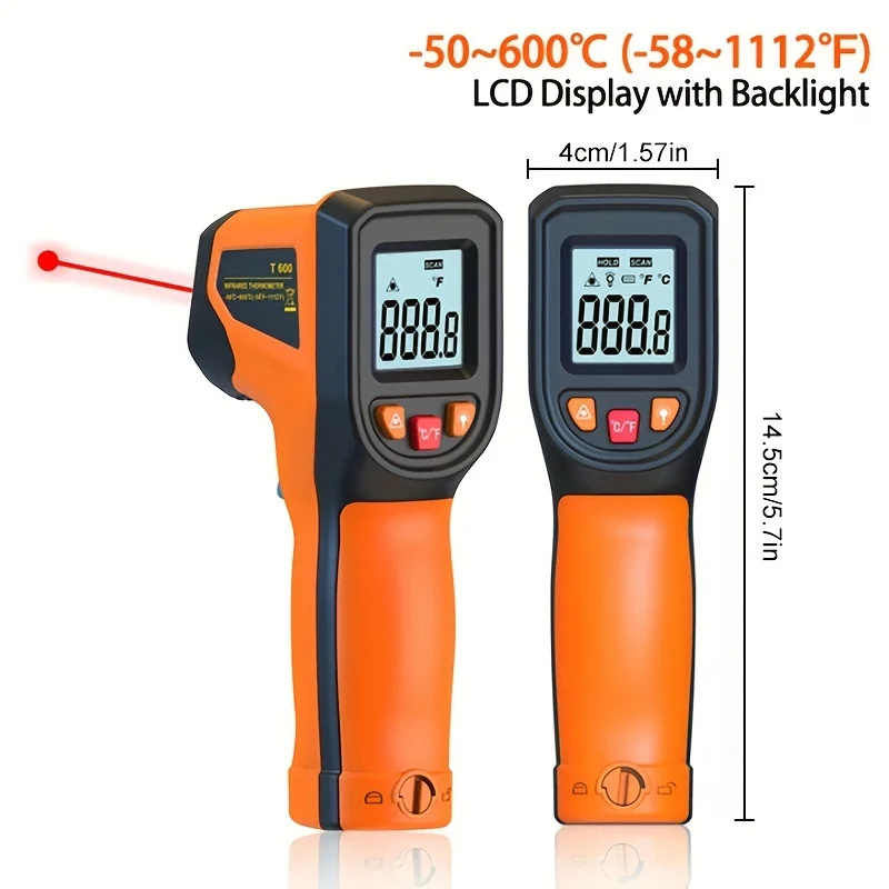 ترمومتر رقمي بالأشعة تحت الحمر - مراجعة Industrial Laser Temperature Sensor وسعره