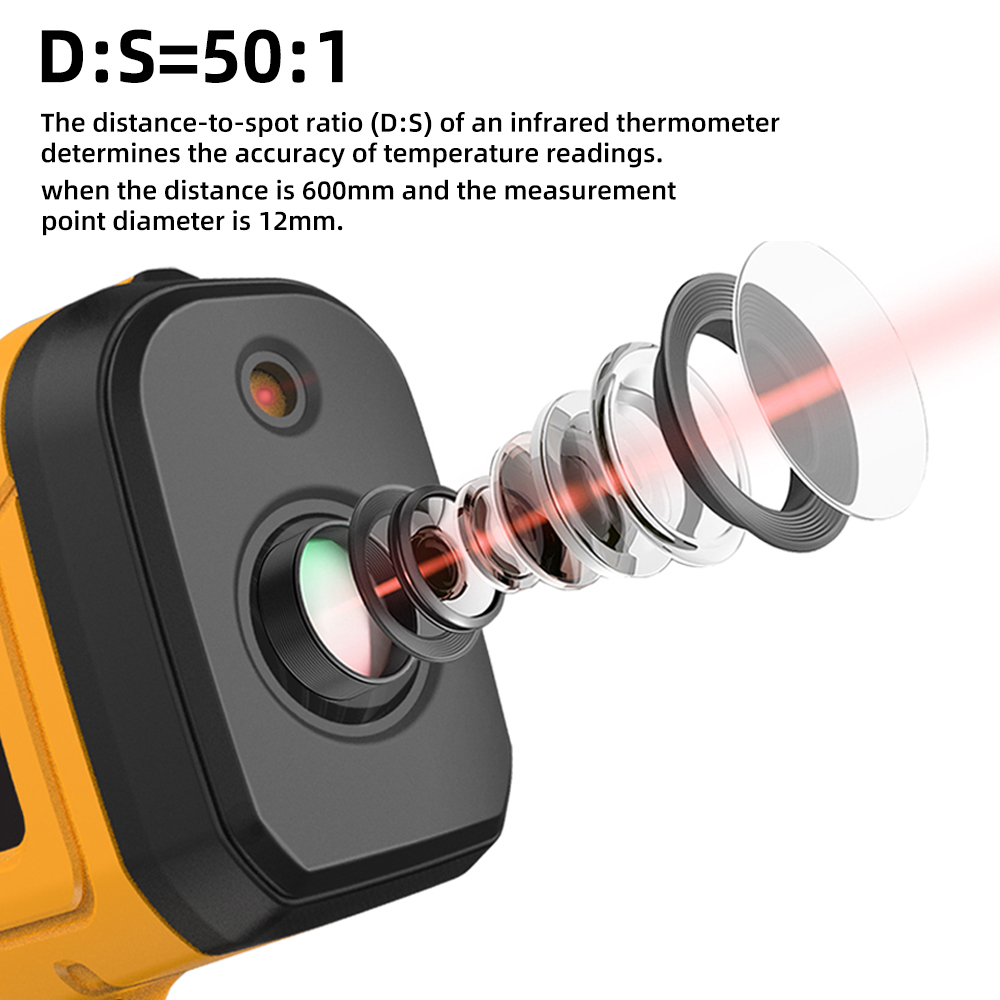 BSIDE-50 ~ 1400C ميزان الحرارة - مراجعة Industrial Laser Temperature Sensor وسعره