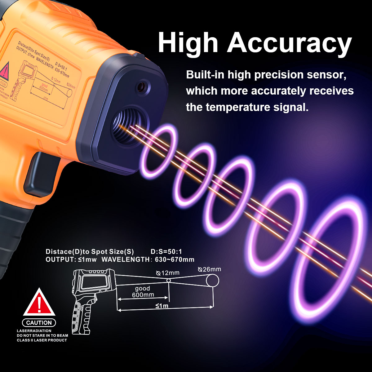 DT1000 DT1600 ميزان الحرارة با - مراجعة Industrial Laser Thermometer Gun وسعره