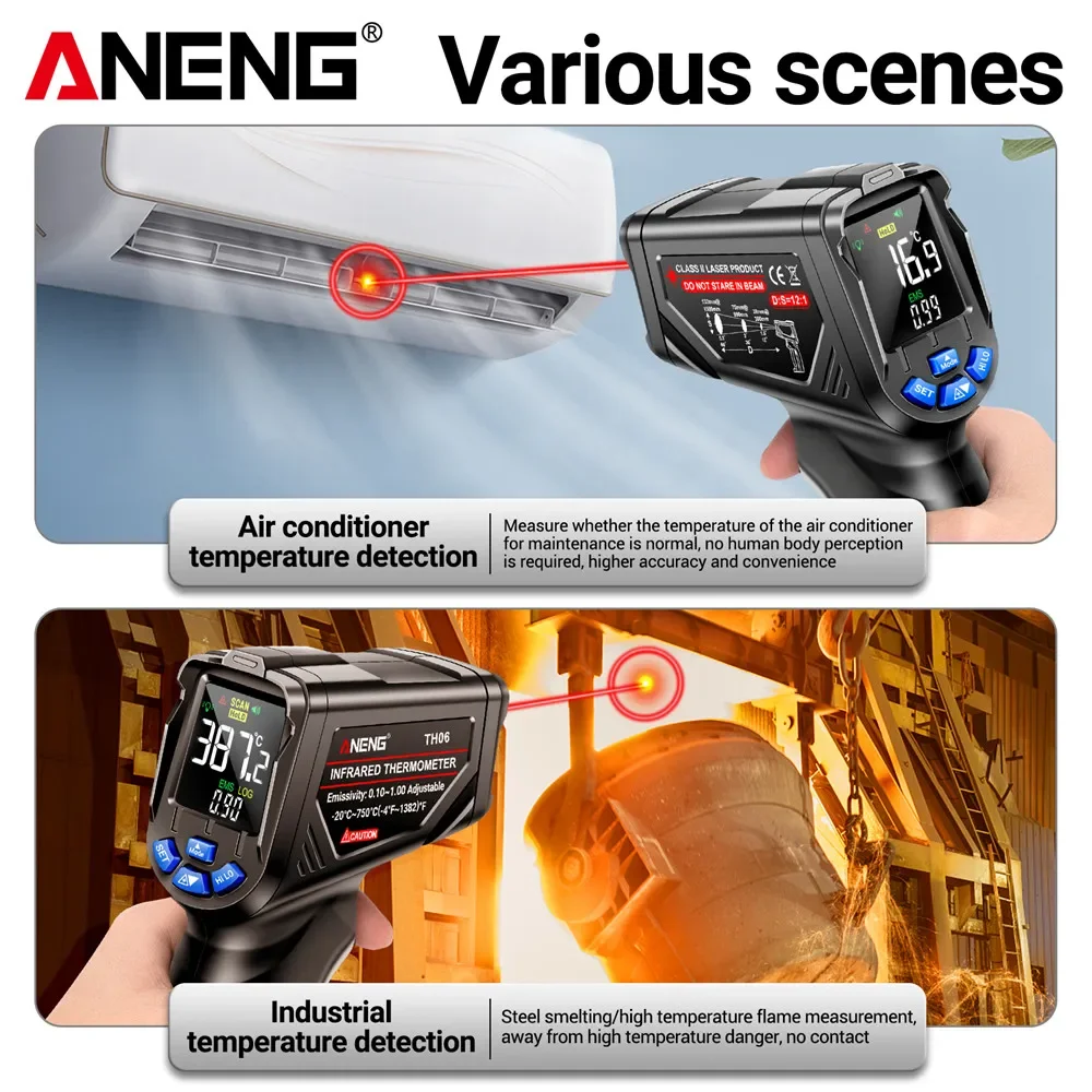 مقياس الحرارة بالليزر تحت الحم - مراجعة Industrial Laser Thermometer Gun وسعره
