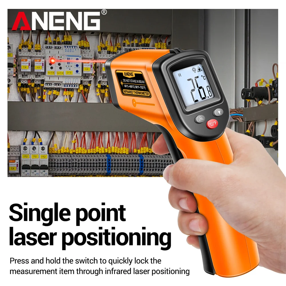 مقياس الحرارة الرقمي بالأشعة ت - مراجعة Industrial Laser Thermometer Gun وسعره