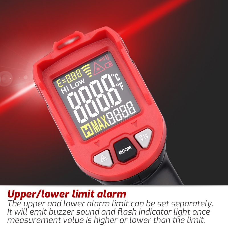 مقياس حرارة بالأشعة تحت الحمرا - مراجعة Industrial Laser Thermometer Gun وسعره