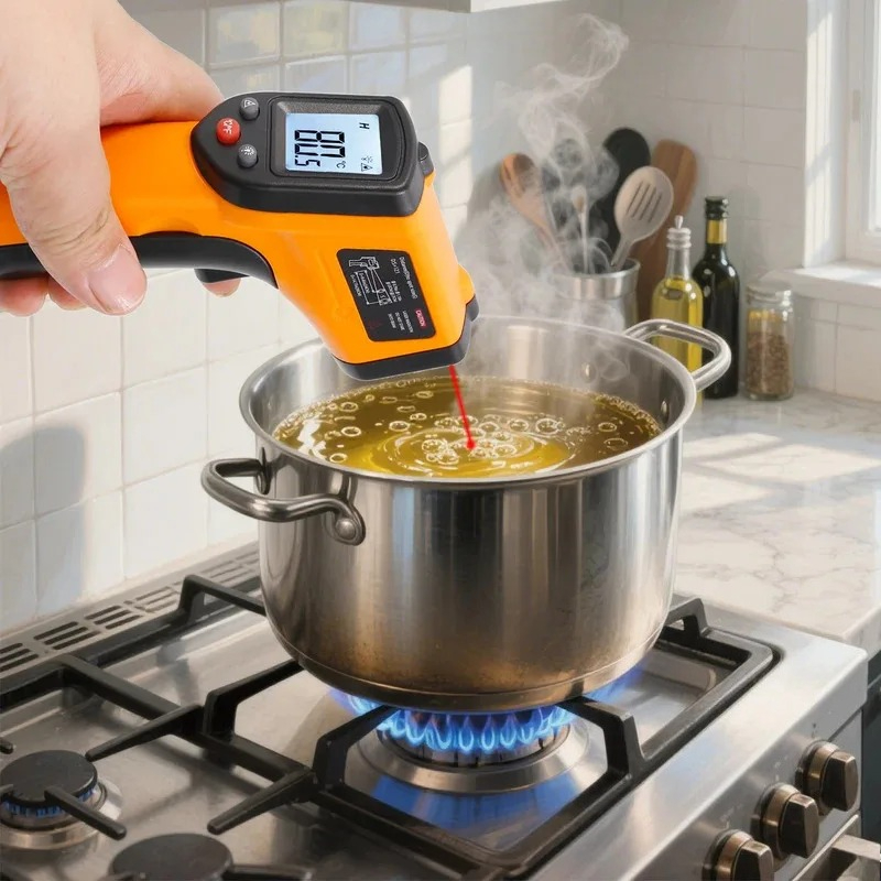 مقياس حرارة بالأشعة تحت الحمرا - مراجعة Industrial Laser Thermometer Gun وسعره
